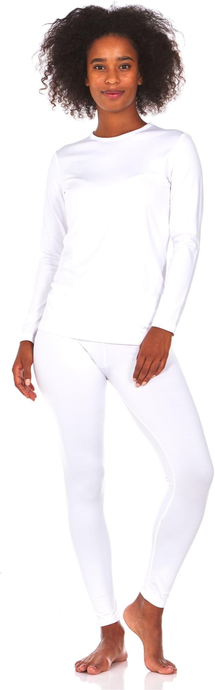 Thermajane Long Johns Thermal Underwear for Women Fleece Lined Base Layer Pajama Set Cold Weather
