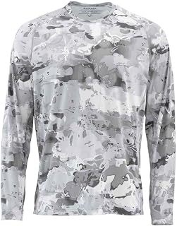 Simms Solarflex UPF 50+ Crewneck, Long Sleeve Fishing Shirt