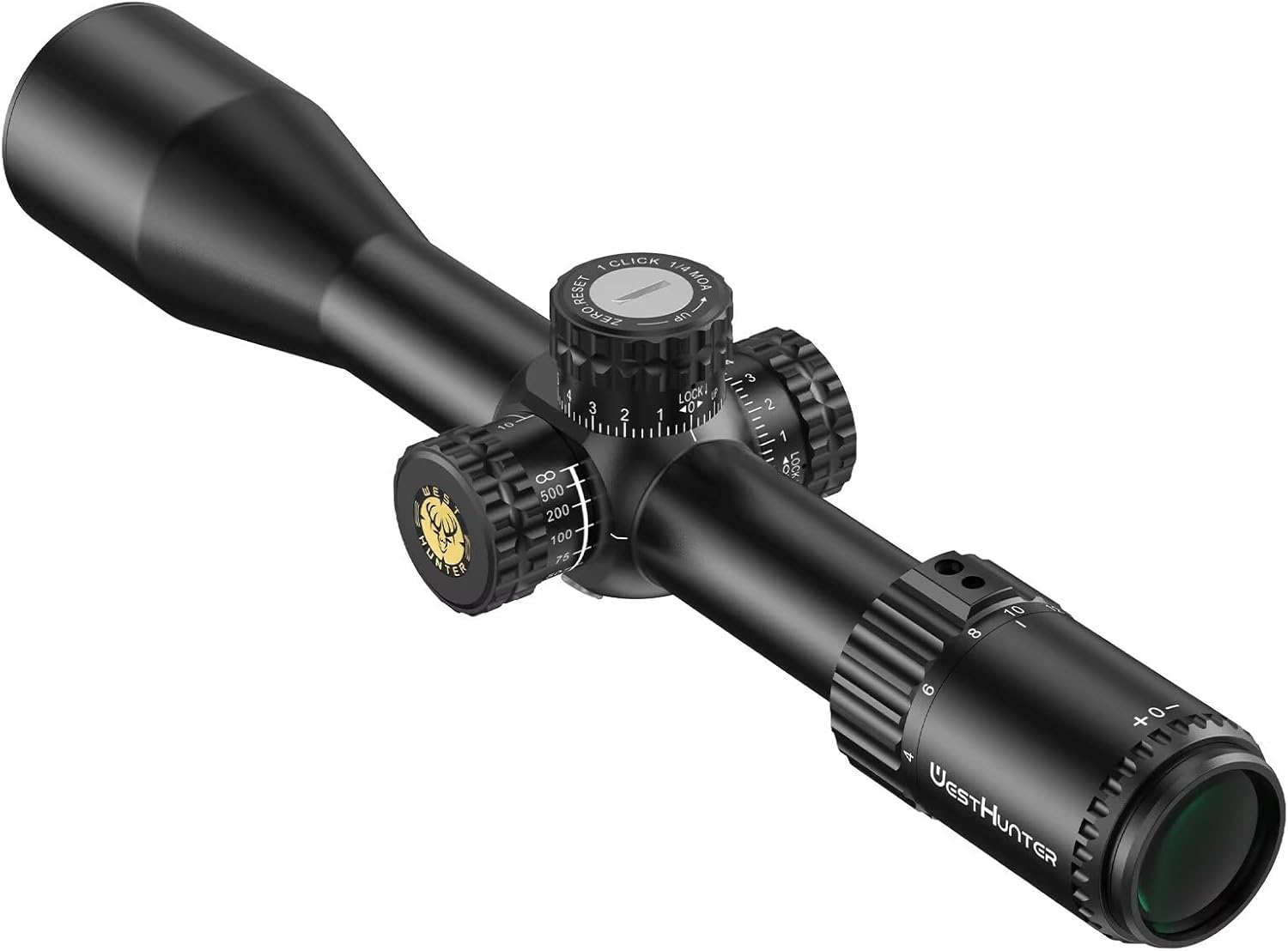 WestHunter Optics HD-S 4-16x44 SFP Riflescopes, 30mm Tube Second Focal Plane Tactical Precision 1/4 MOA Shooting Scope | Shooting Kit