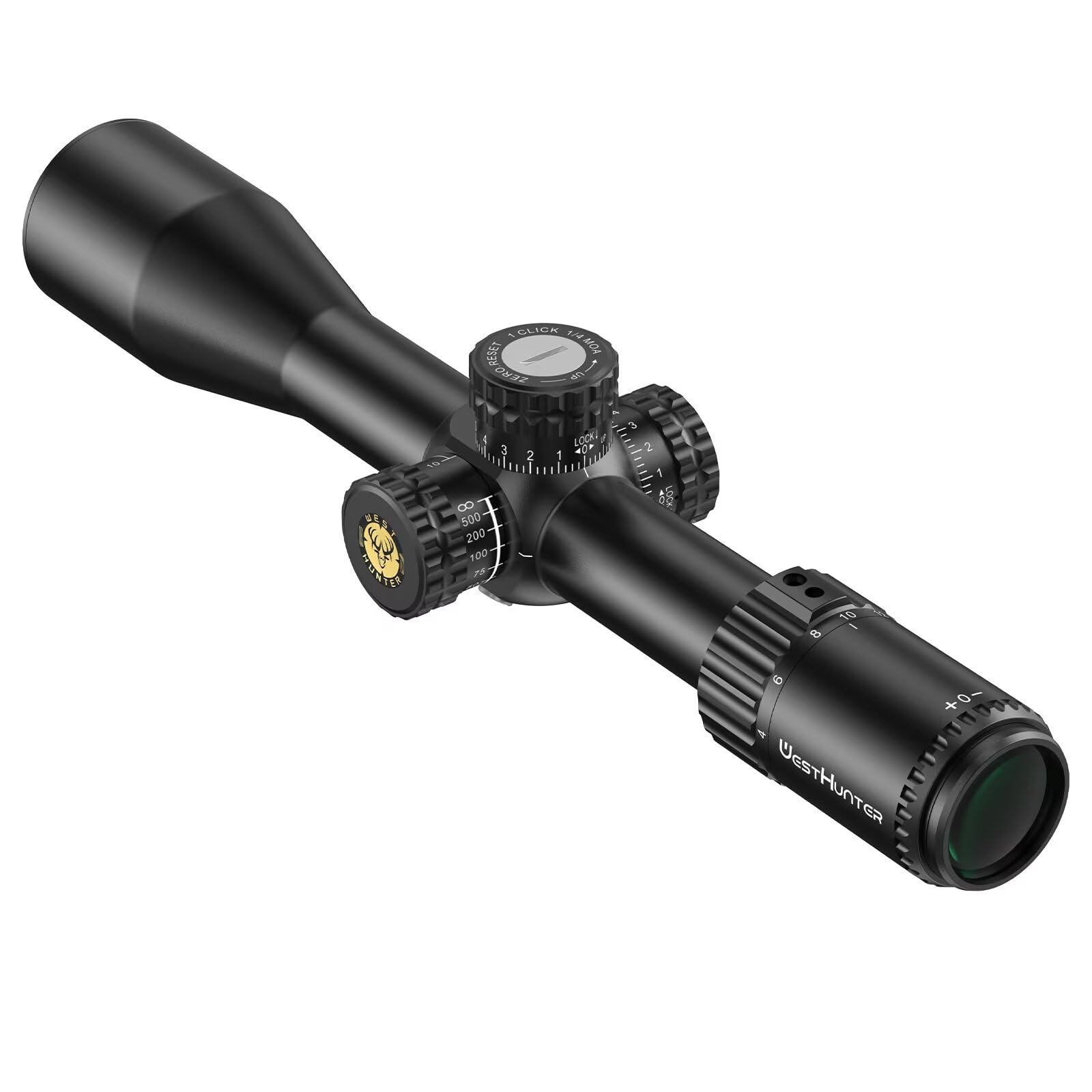 WestHunter Optics HD-S 4-16x44 SFP - Lunette de Visée, Tube 30 mm, Second Plan Focal, Tir Tactique de Précision 1/10 MIL & 1/4 MOA