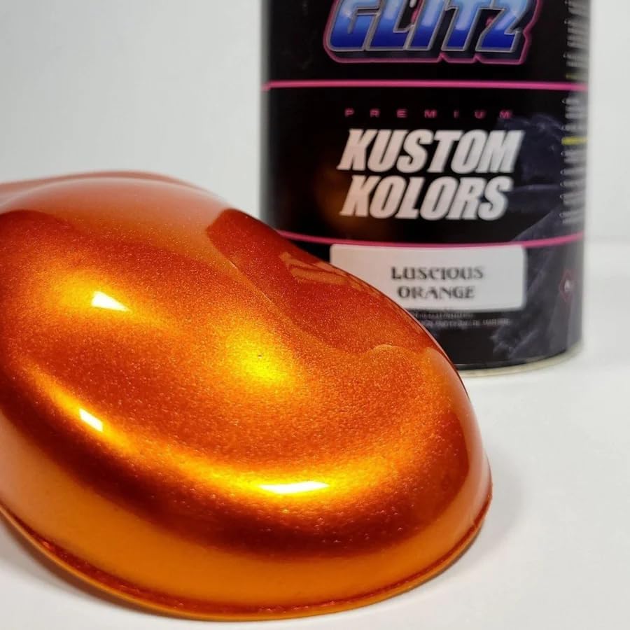 Luscious Orange Spray Can Paint, 12oz | High-Gloss Polyurethane Automotive Paint | Professional-Grade Candy Basecoat for Cars, Motorcycles & More