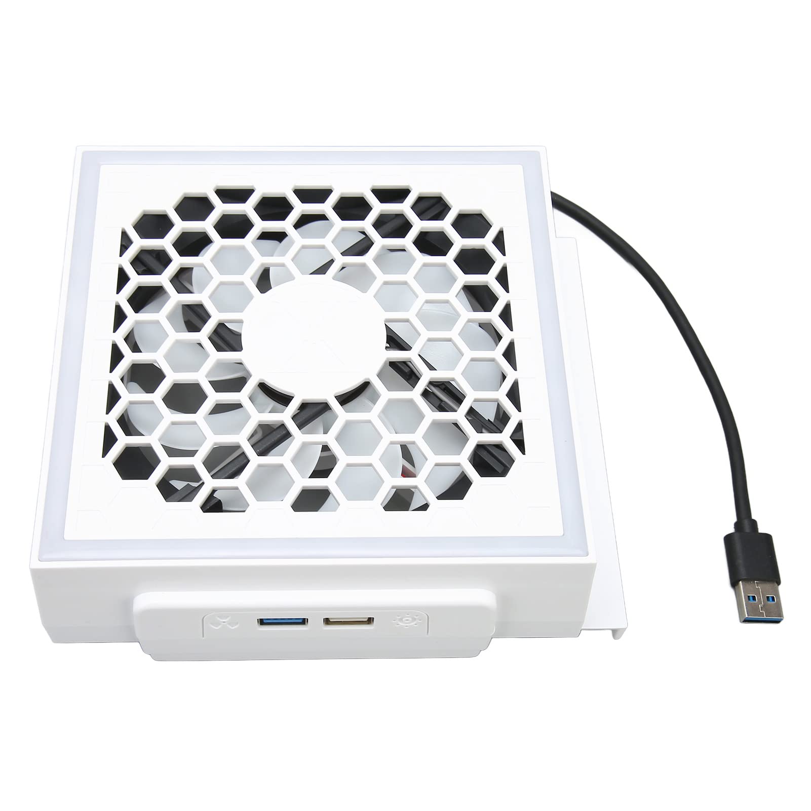 Ouitble Ventola di raffreddamento per console di gioco Ventola di raffreddamento professionale efficiente a basso rumore con striscia luminosa colorata per la serie S Perfetta comp