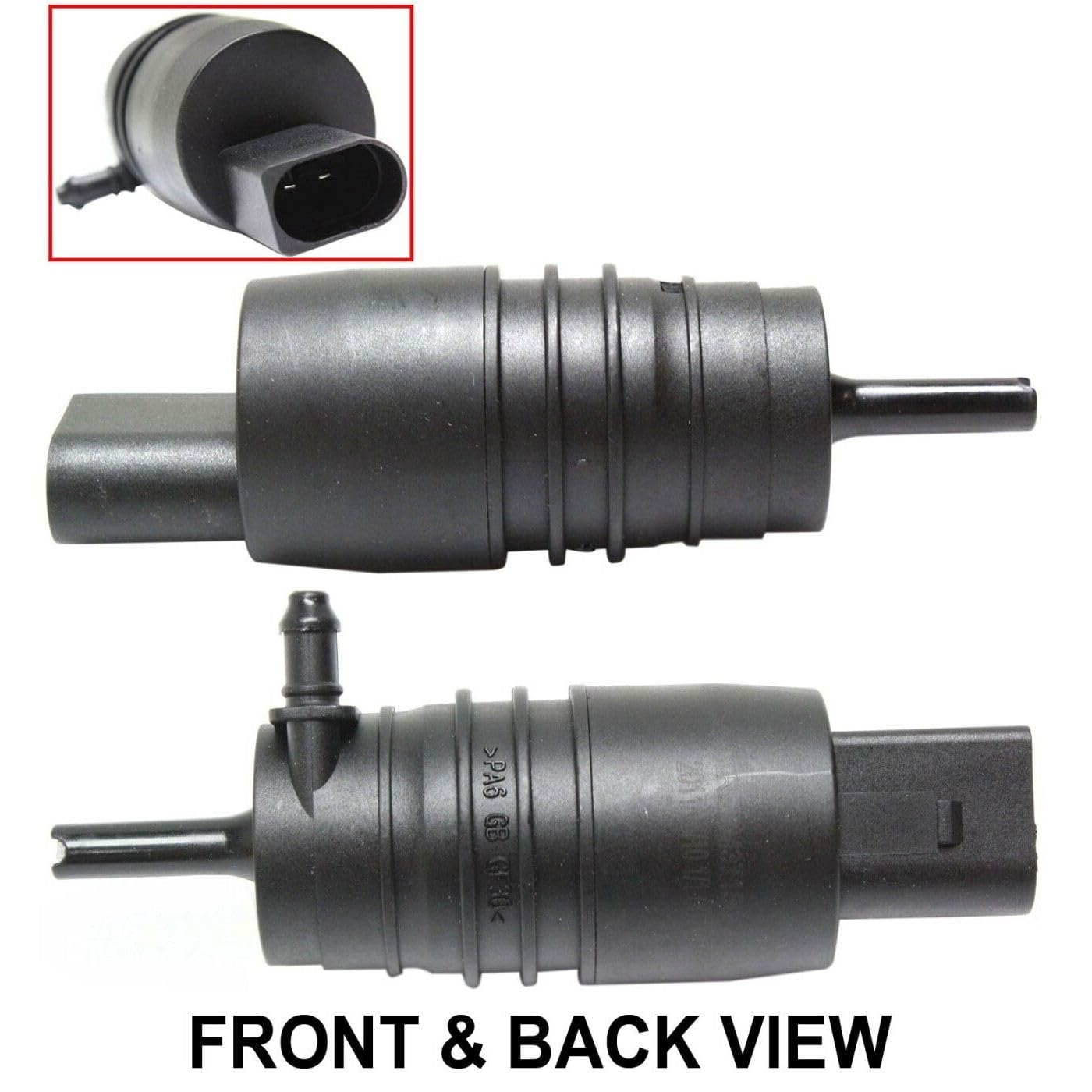 HuijunNbleo Washer Pump for VW for Beetle 1998-2001 for Jetta 1999-2000 for Passat 1998-200,for Porsche for Boxster 1997-2001 for 911 1995-2001 Front Rear