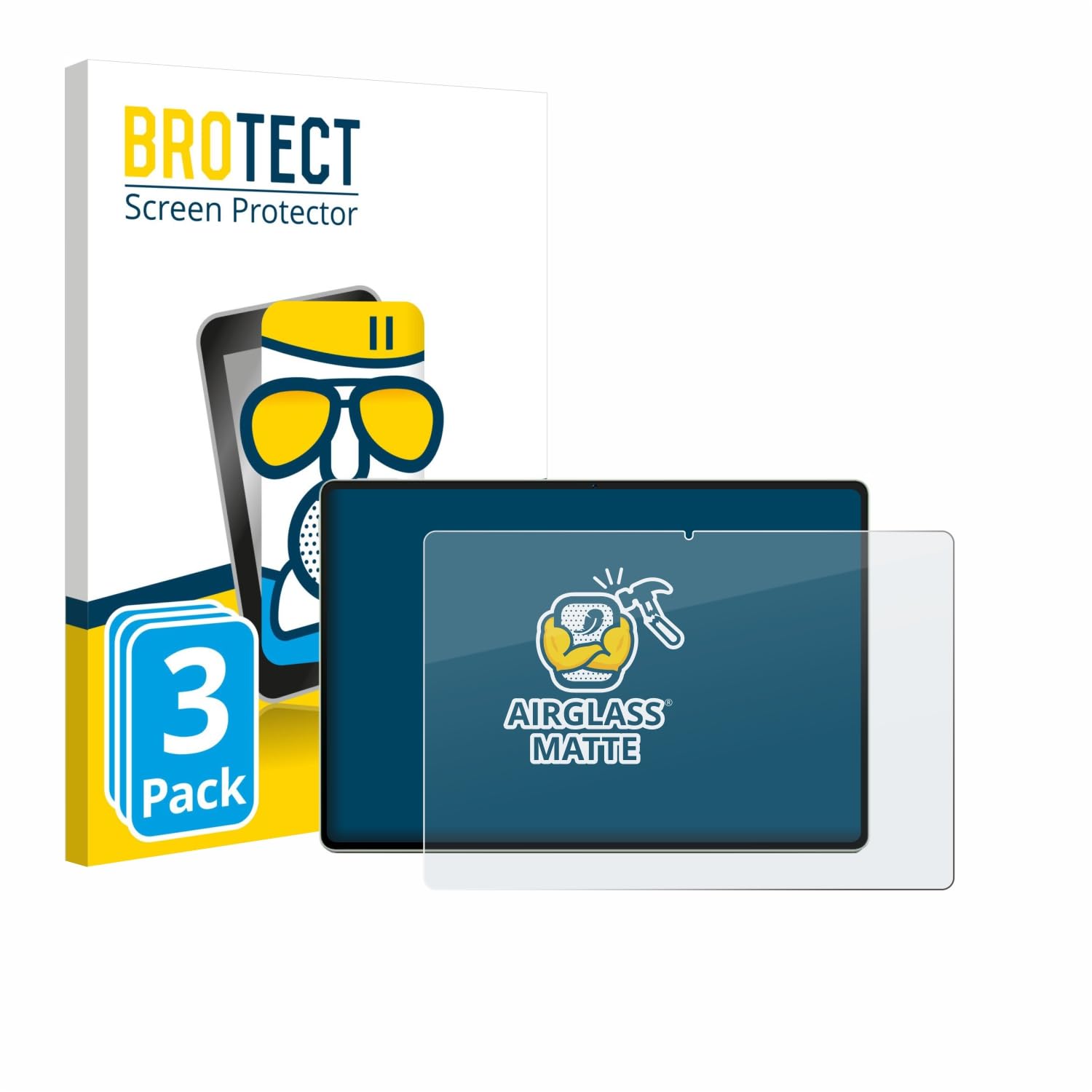 brotect 3 Pezzi Pellicola Vetro per Huawei MatePad 12 X 2025 | Opaca Protezione Schermo Made in Germany, Anti-Riflesso Durezza 9H Anti-Graffio