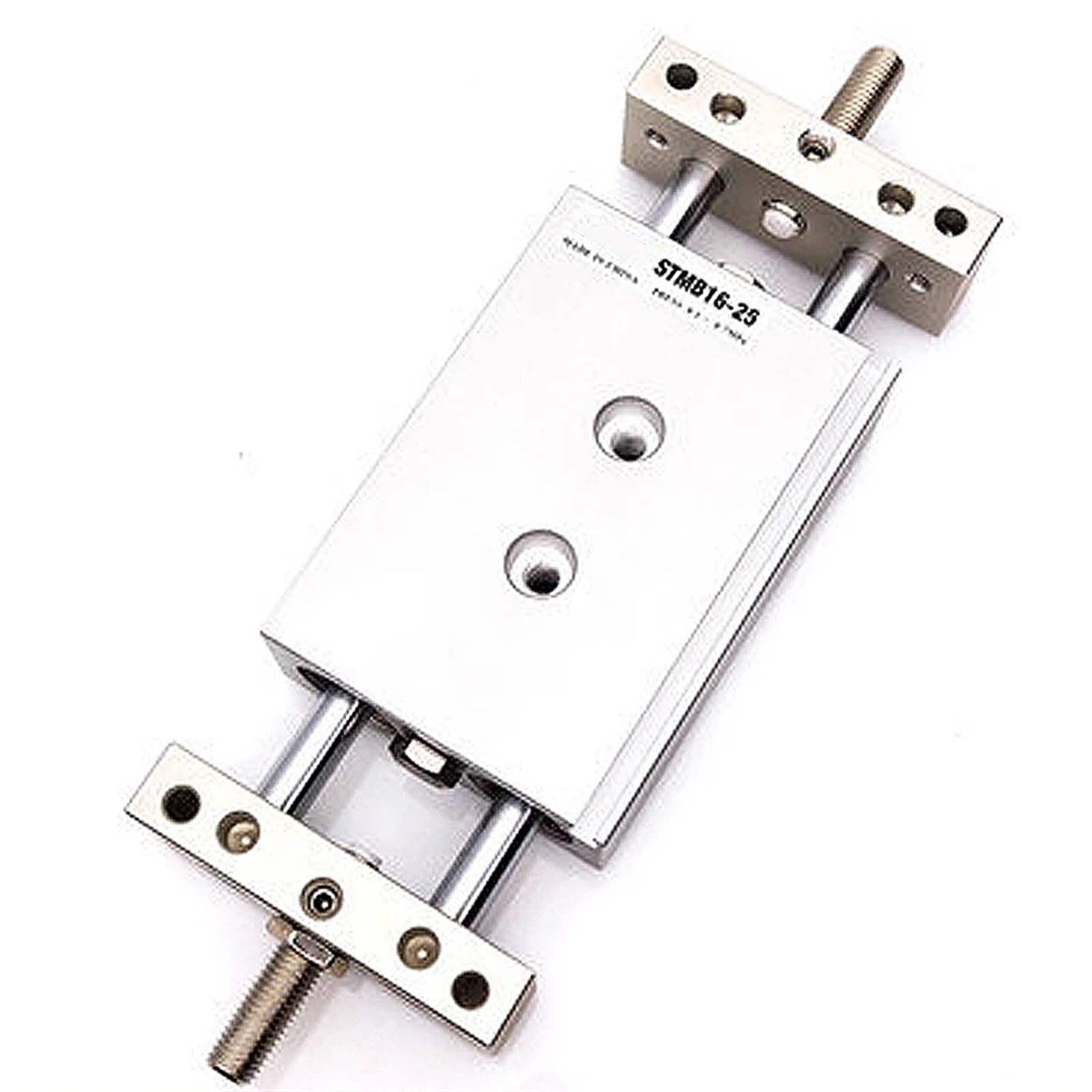 BIVOO Cilindro neumático de Doble Efecto Serie STMB25-175, Varilla de pistón Doble, lengüeta Deslizante, actuador de Aire, diámetro de 25mm, Carrera 175