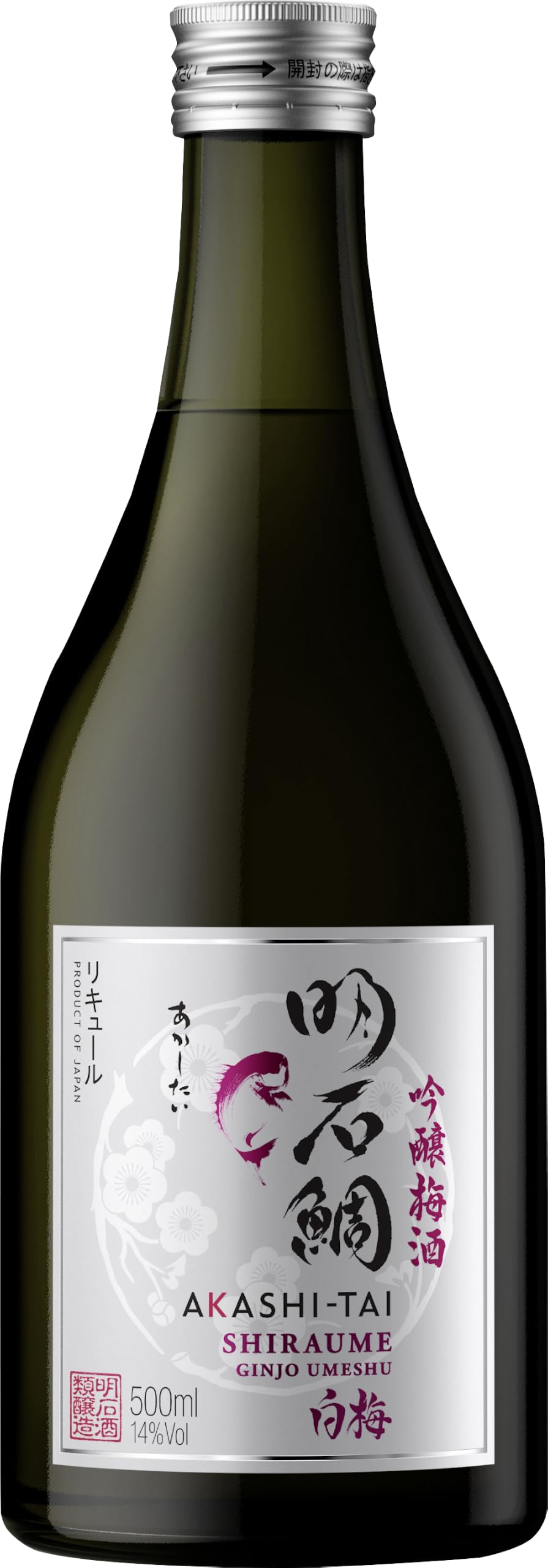 AKASHI-TAI Shiraume Ginjo Umeshu 14% vol (1 x 0.5 l)