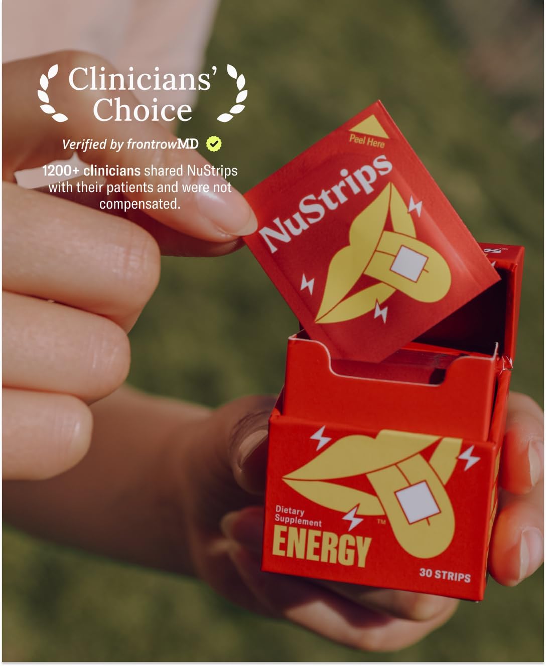 NuStrips™ Fast-Dissolving Energy Strips with 50mg Caffeine, L-Theanine & Vitamin B12 – Instant Energy & Focus Without Jitters or Crash – Works Faster Than Coffee – Soothing Cinnamon (30 Strips) - Image 7