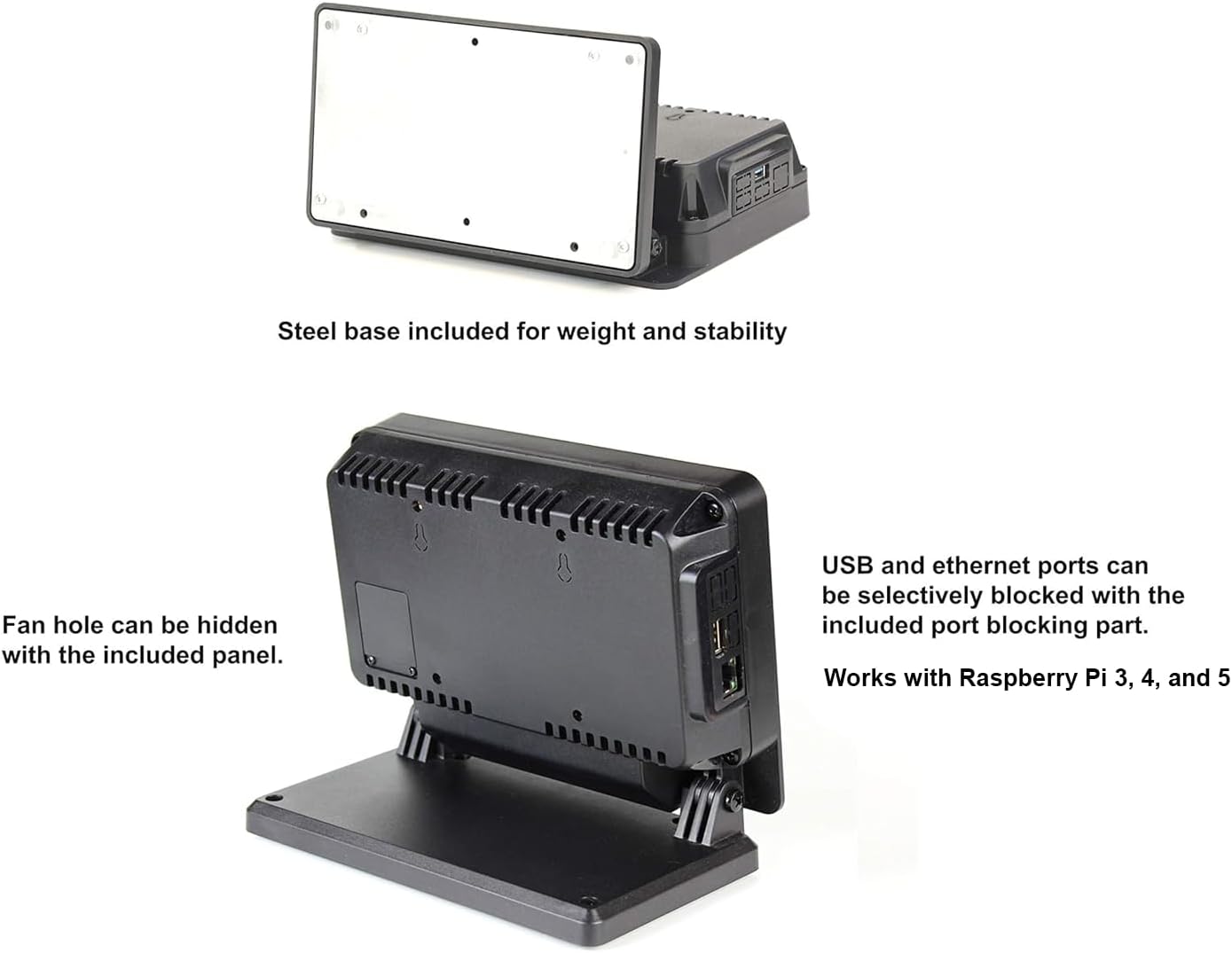 SmartiPi Touch Pro for Raspberry Pi 3,4, and 5 (Small - Without External Micro SD Card Access)
