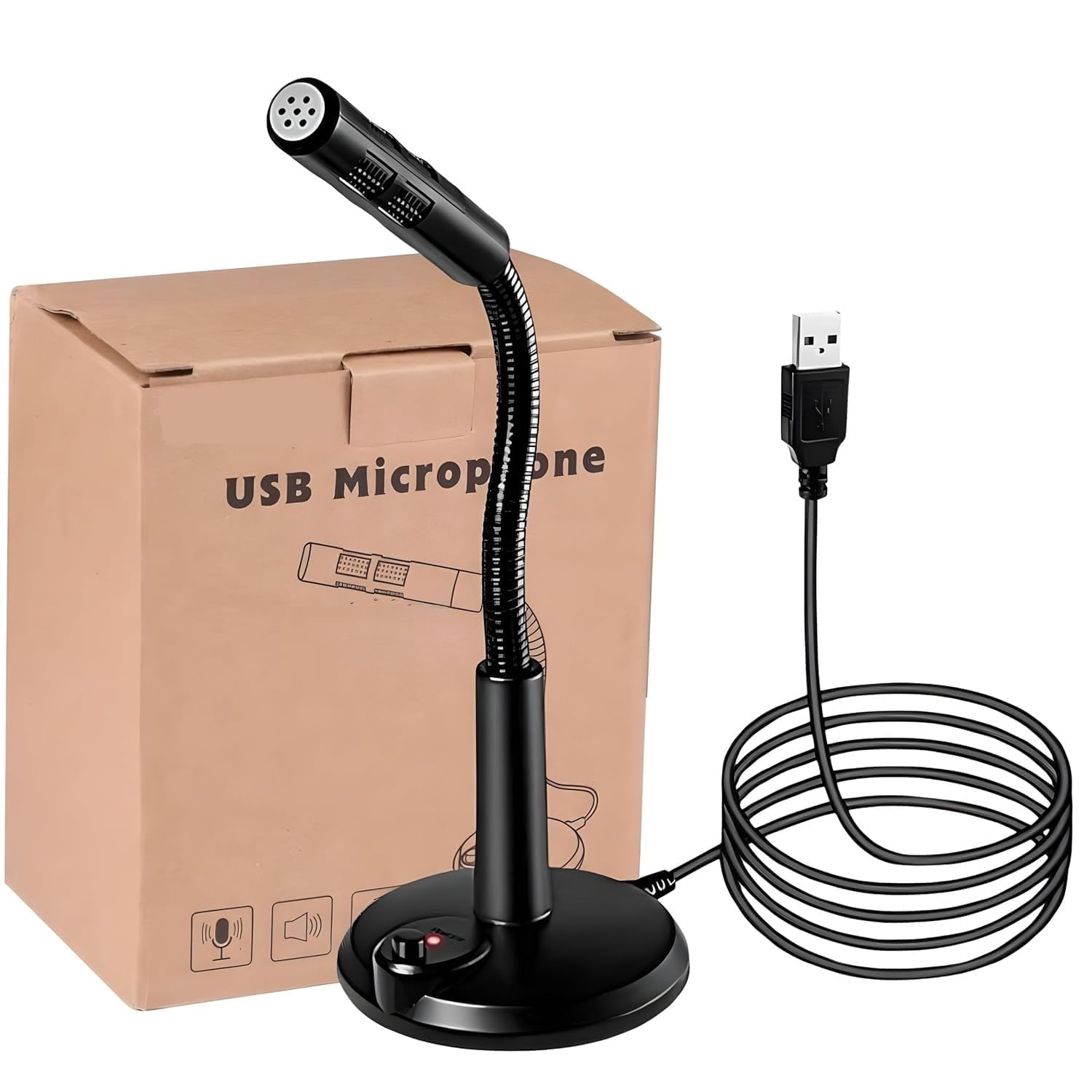 USB Microphone for Noise Cancelling Windows and Mac, Professional PC Microphone Computer, Laptop, Desktop and Notebook, Plug and Play Mic (Black)-image-17