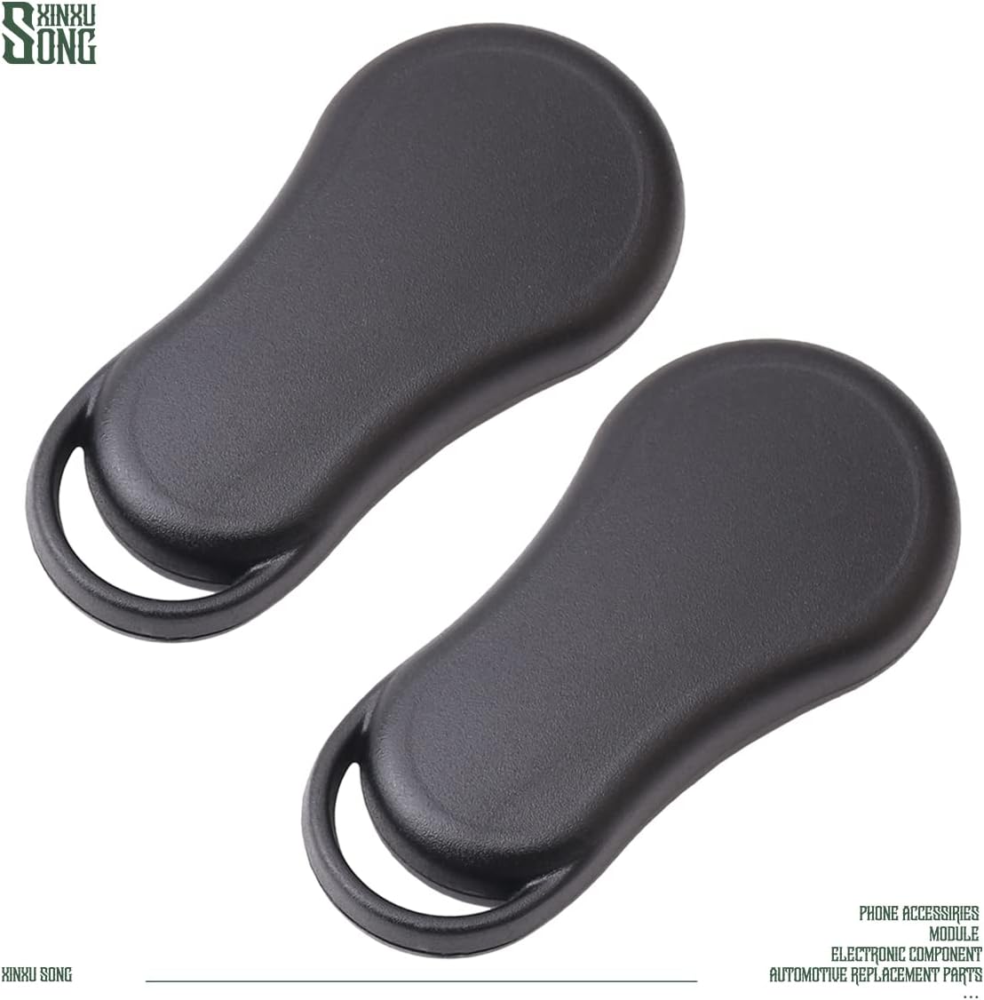 2Pcs GQ43VT17T Car Key Fob Keyless Control Entry Remote Vehicles Replacement Compatible with Town Country Caravan 4686481 Durango GO43VT13T 3 Button