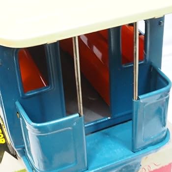 SSS【オールドタイマー バス青 S-1230】ブリキtin toy car箱付 SSS【オールドタイマー バス青 S-1230】ブリキtin toy car箱付