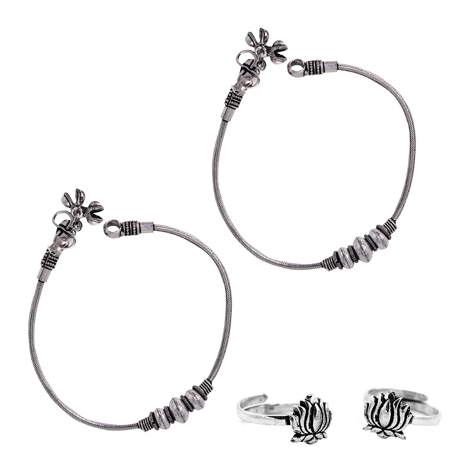 teejh Kamana Set Of Anklet and Toe Ring-picture-7