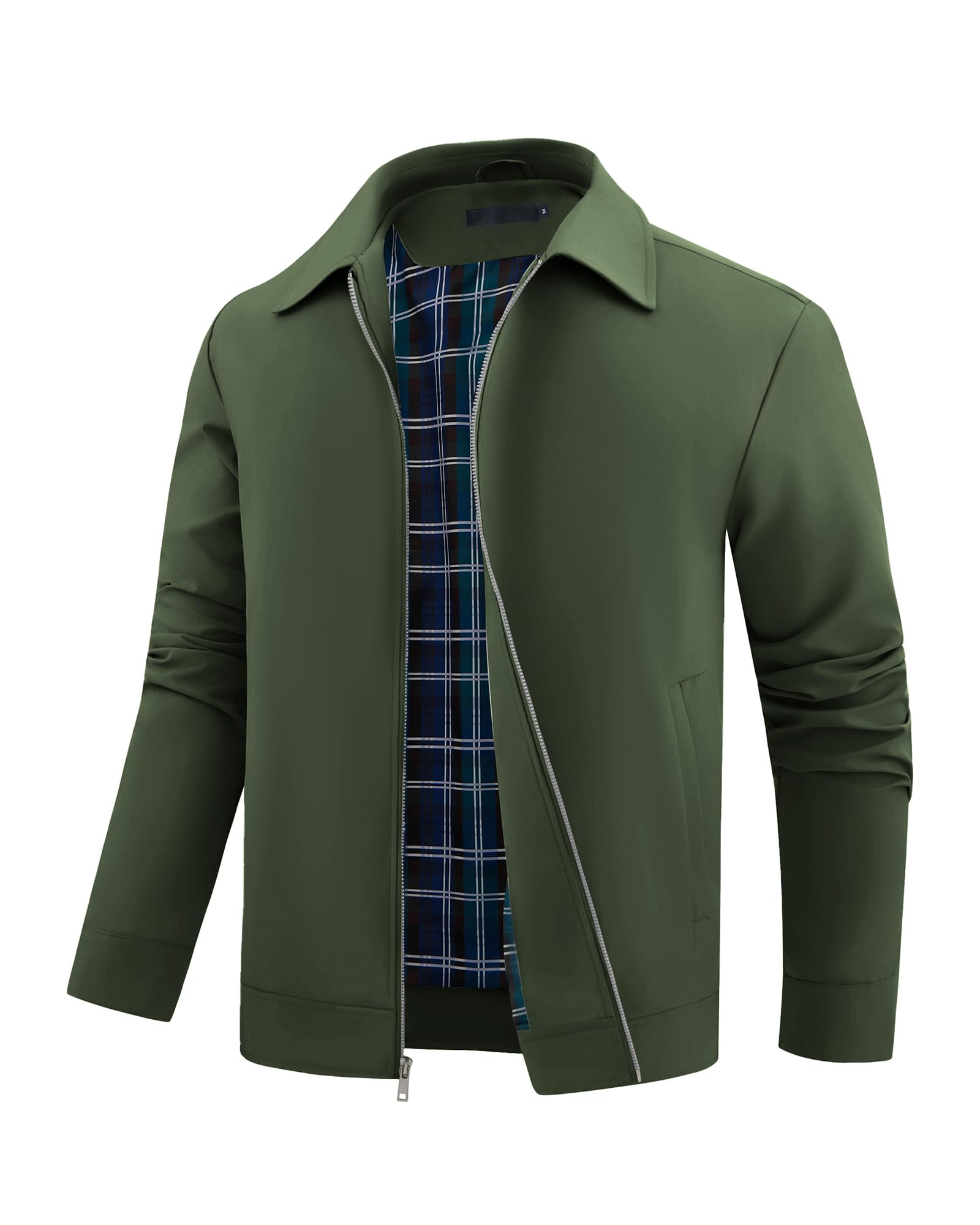 Autsel Herren Jacke Leichte Bomberjacke Windbreaker Freizeit Übergangsjacke | Full Zip Up, Outdoorjacke, Frühling, Herbst, Sommer, Casual, Lightweight, Clothing, Outerwear