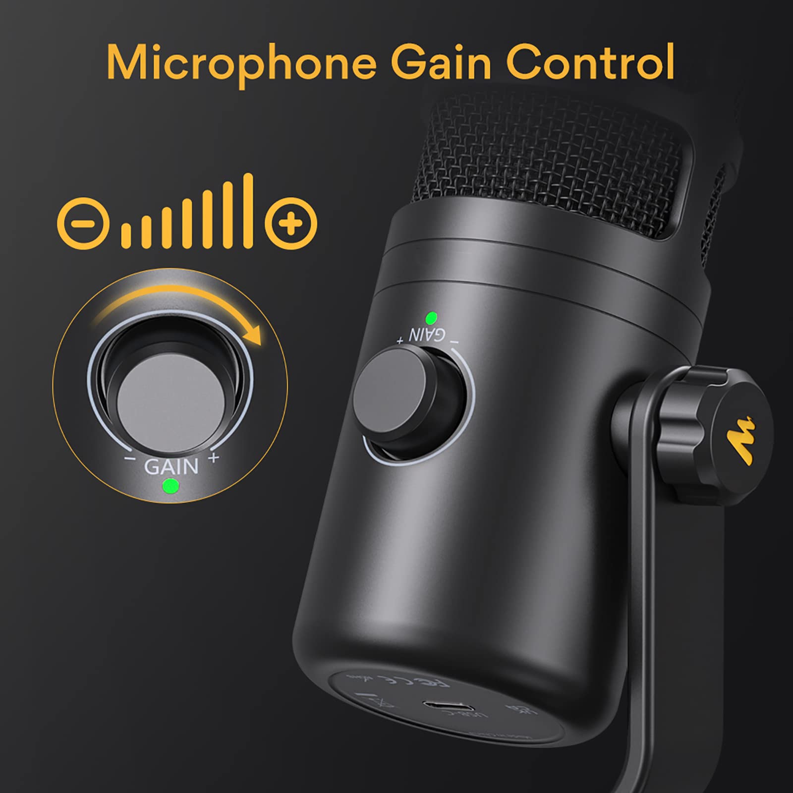 Microfono USB, Microfono Cablato Per Registrazione Dal Vivo E Doppiaggio, Rete a Prova Di Pop a Doppio Strato Integrata, Adatto Per Podcasting, Streaming Multimediale E Creatori Di Contenuti
