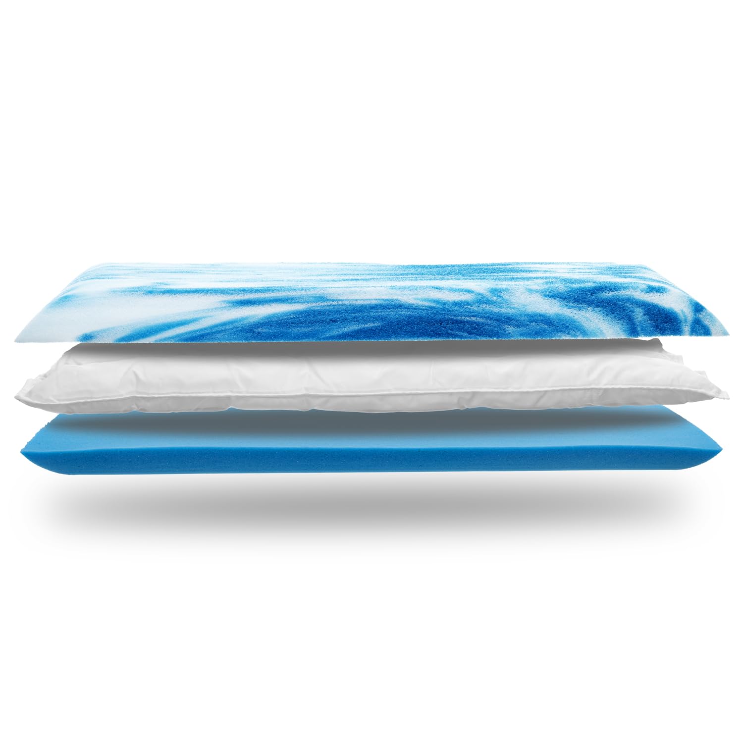 Smart Höhen- und Härtegradverstellbares ergonomisches Nackenstützkissen, 33 x 75 cm, Dreilagige Füllung, Waschbar, allergikergeeignet