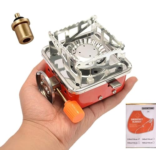 Camping Stove, Backpacking Stove, Foldable, Portable, Lightweight, Piezo Ignition, Single
