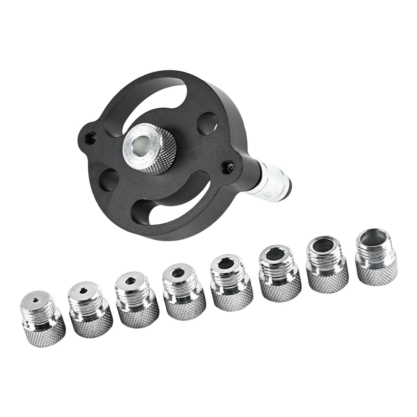 QIAOLIDA Professional Aluminum Dowel Jig Drill Guide Vertical Pocket Hole Jig Woodworking Hole Drill Positioner Locator Tool