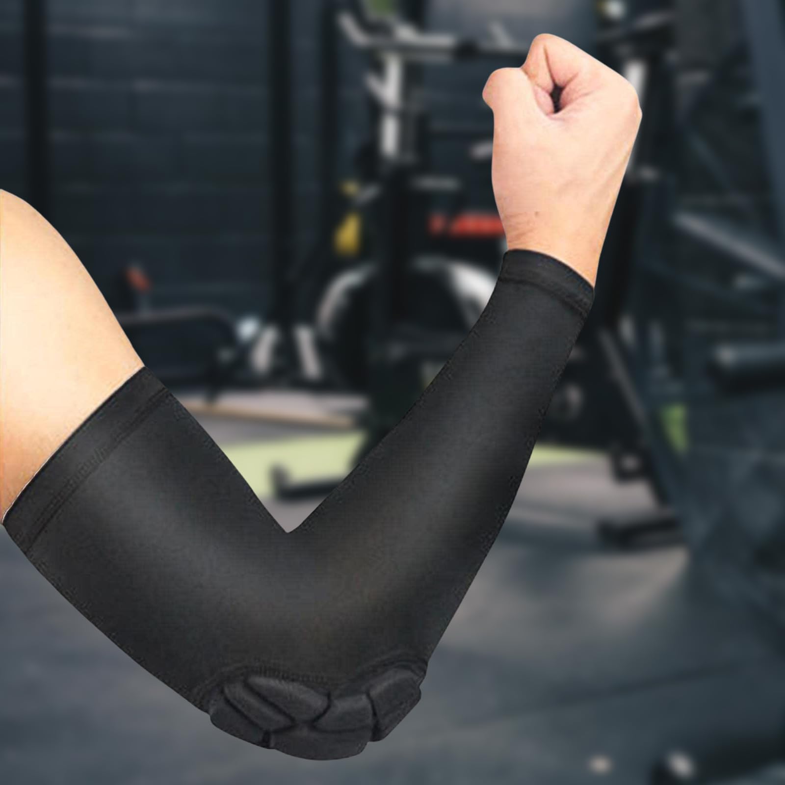 1 Paire Rembourré Coudière Volleyball, Manchon de Compression Bras, Protege-Coude Musculation, Coudière Anti-Chocs pour Basket-Ball Cricket