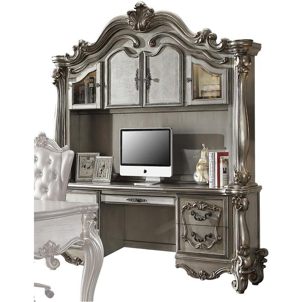 Amazon.com: Acme Versailles Wooden Computer Desk and Hutch in
