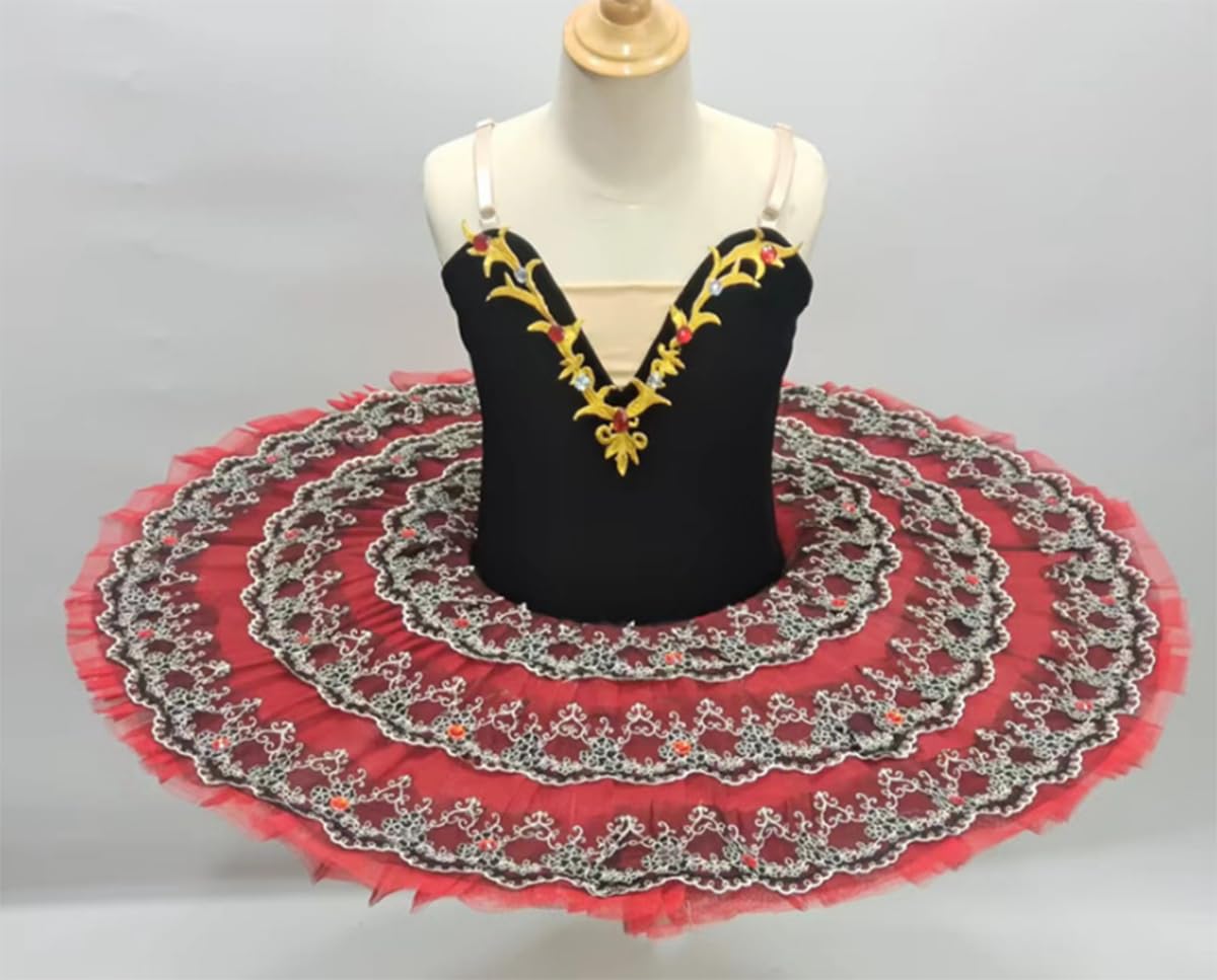 Tutú de Ballet para niñas, tutú de panqueque para niñas, Bailarina