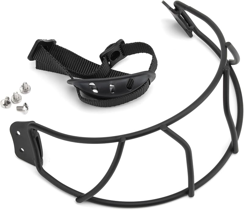 BBYWG Kit de máscara facial para casco de bateo para casco Rawlings Youth/TBall | Protector facial para casco de béisbol/sóftbol con correa para la barbilla para Rawlings Todo el equipo protector para casco de bateo COOLFO