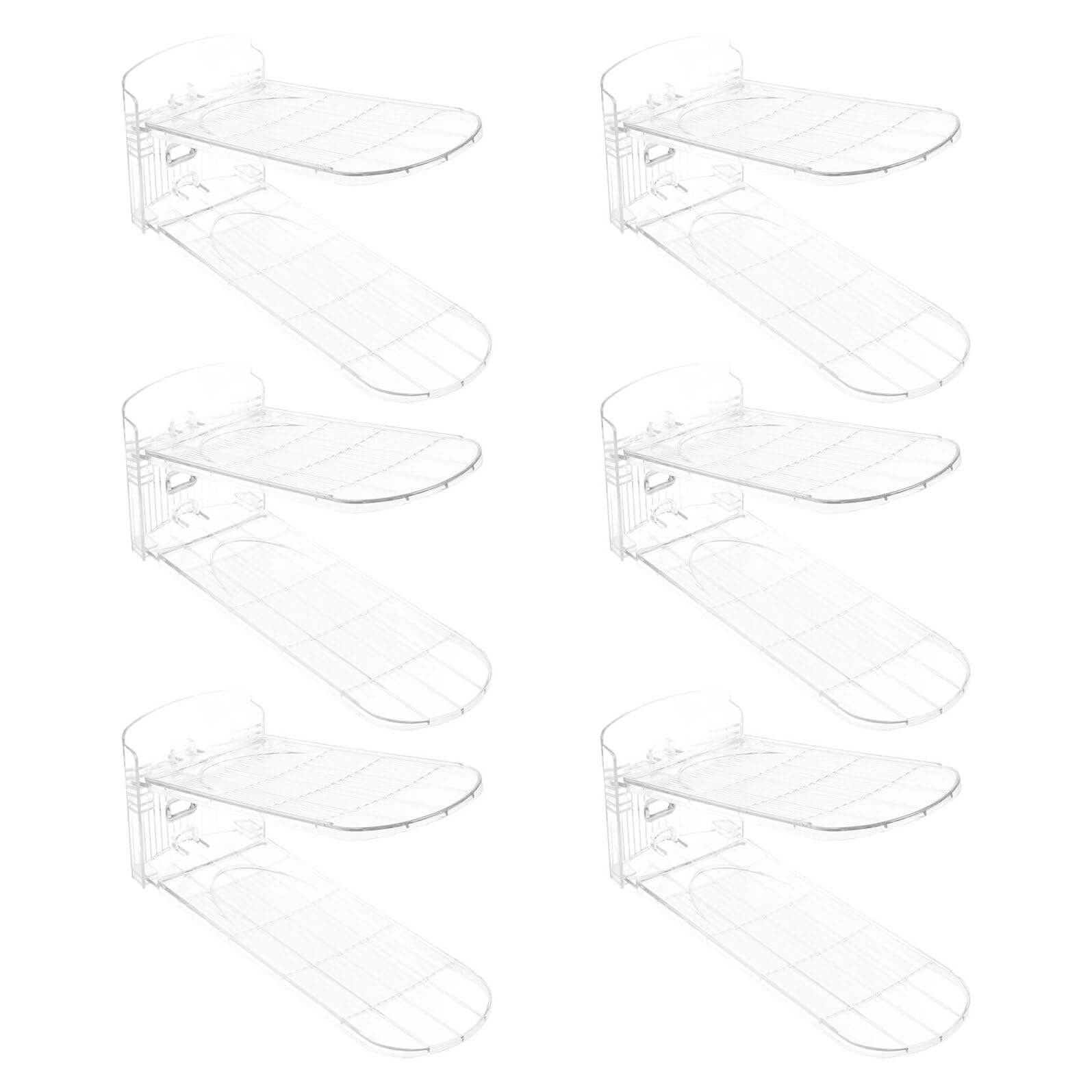 Étagères à chaussures doubles Veemoon lot de 6 pour résoudre le manque de place en dressing