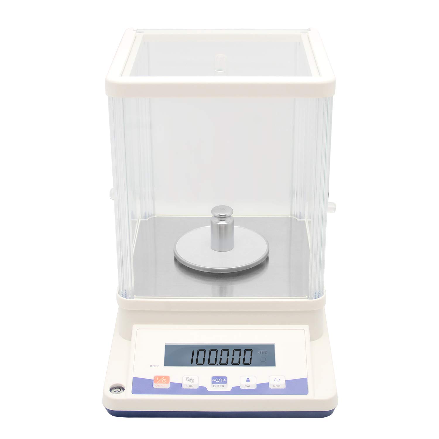 Hochpräzise elektronische Waage, 1 mg, 0,001 g, Schmuckwaage, Labor-Digitalwaage, externe RS232-Schnittstelle, Labor-Analysenwaage for Labor, Apotheke, Schule(100g)