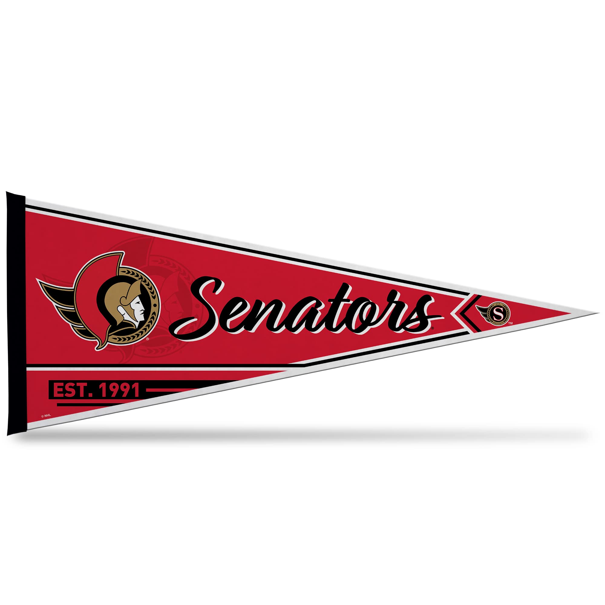 Rico Industries NHL Hockey 12" x 30" Felt Wall Décor Pennant - Great for Home/Bed Room/Man Cave Décor