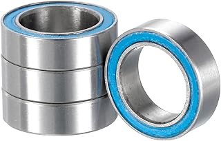 Kozelo 4pcs Deep Groove Ball Bearings - [8mm x 12mm x 3.5mm] Chrome Steel Balls for Motors Machine Tool Gearboxes Bearing Use, Double Sealed ABEC3