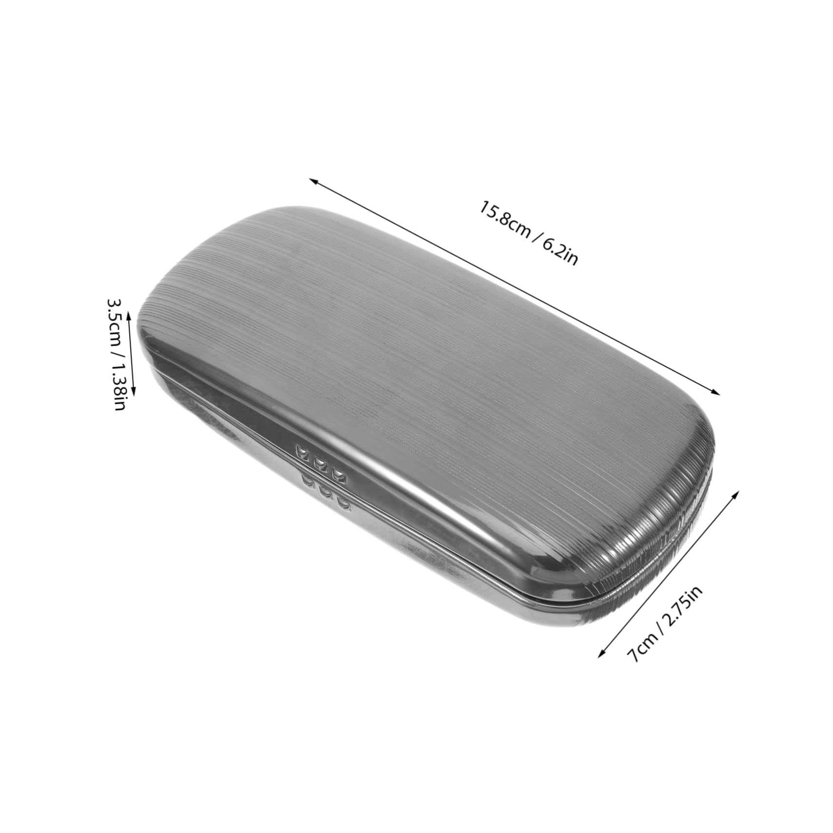COLLBATH Aluminum Eyewear Case for Travel Sturdy Hard Shell Glasses Holder for Men and Women Practical Organizer for Sunglasses and Essentials Versatile Use for Home and Office