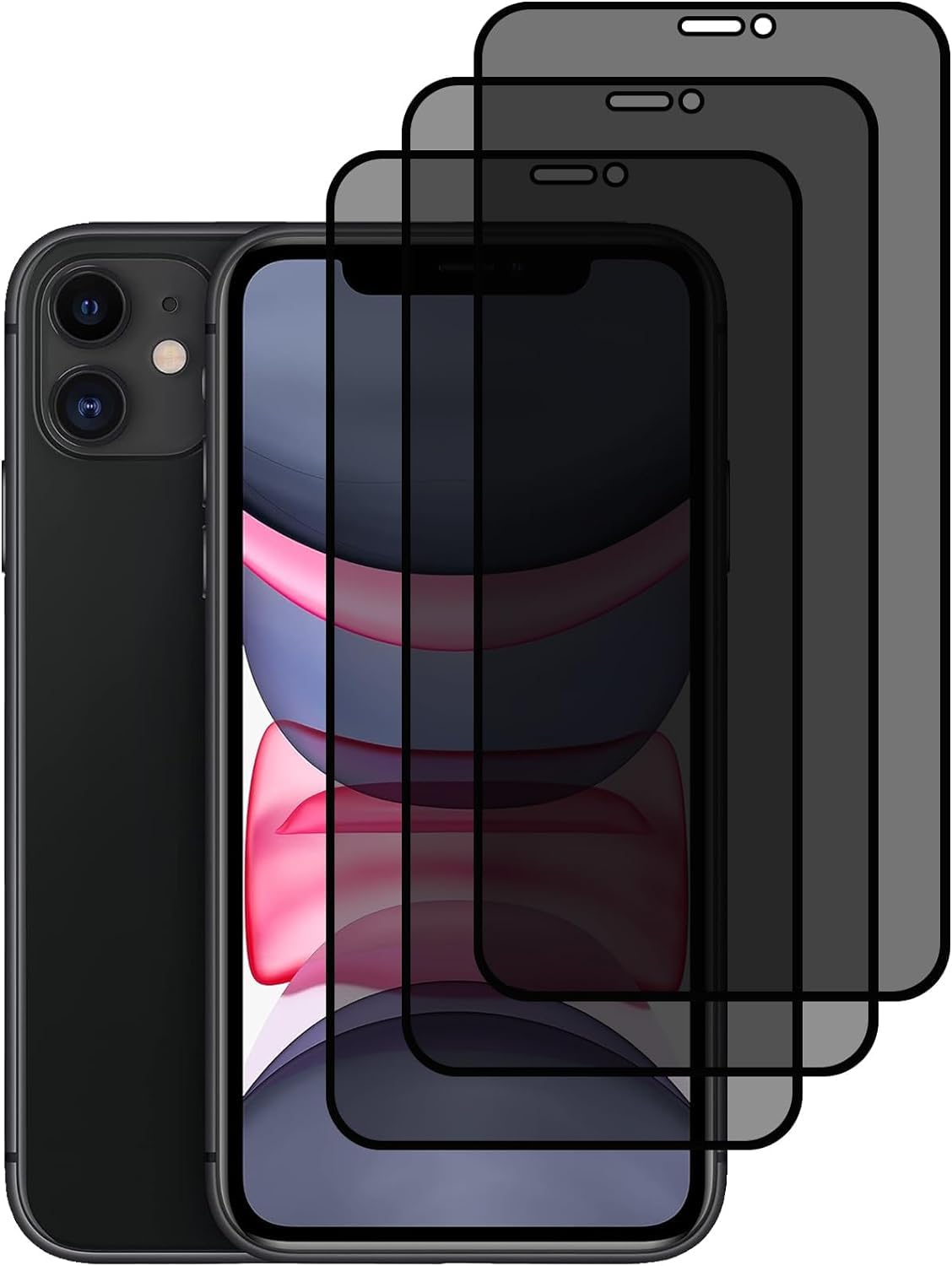 Vetro Temperato Anti Spia 5.8 Pollici 1 Pellicola Protettiva Privacy Per IPhone 11 Pro [5,8 Pollici] + 1 Vetro Temperato Iphone 11 Pro Antispia