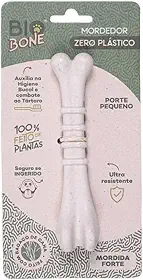Mordedor Natural Biobone Ossinho Brinquedo Cães Roer Cães Pequeno Mordida Moderada Fibra de Cana de Açucar sem plático