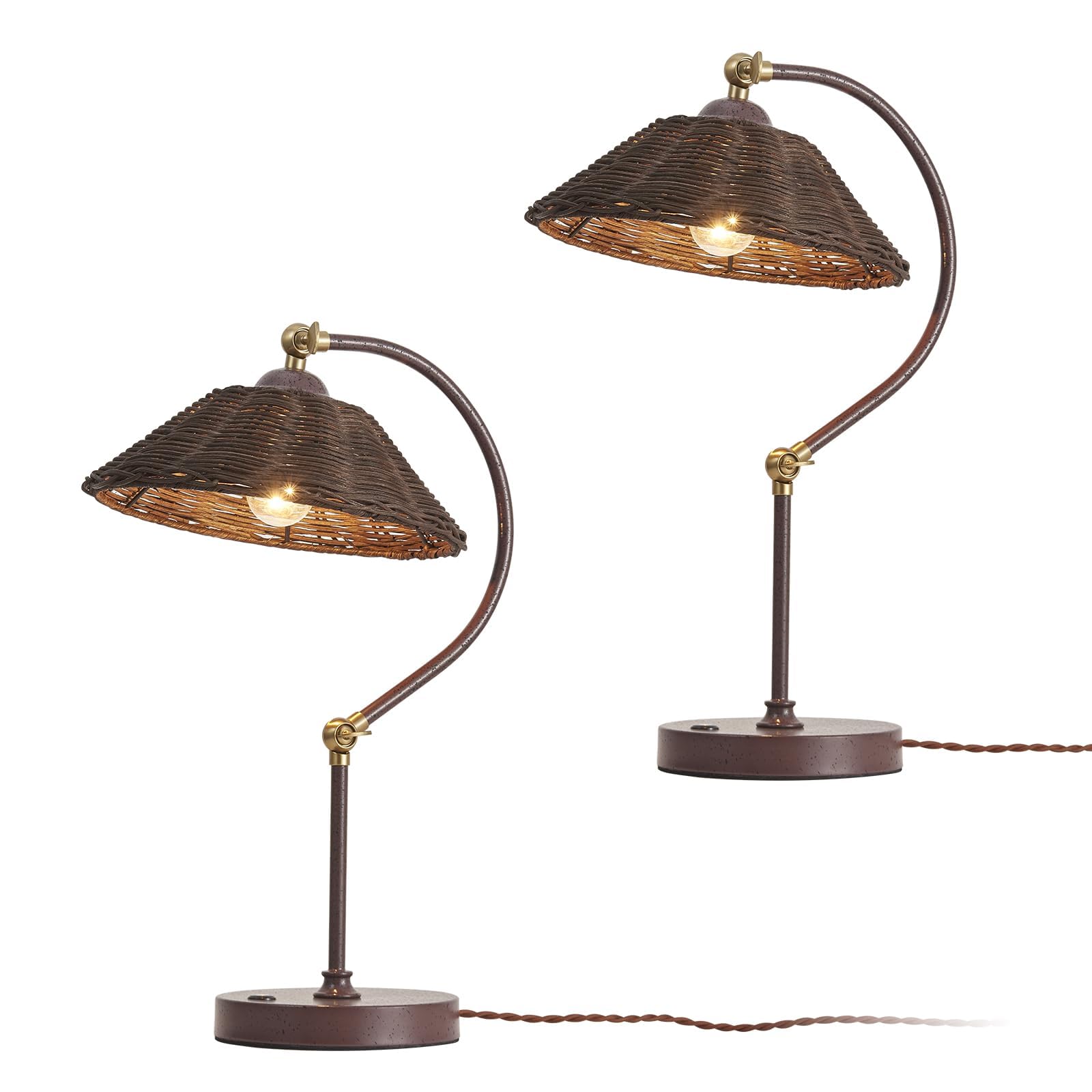 Woven Rattan Table Lamp (Set of 2) by Various — Home Décor pick