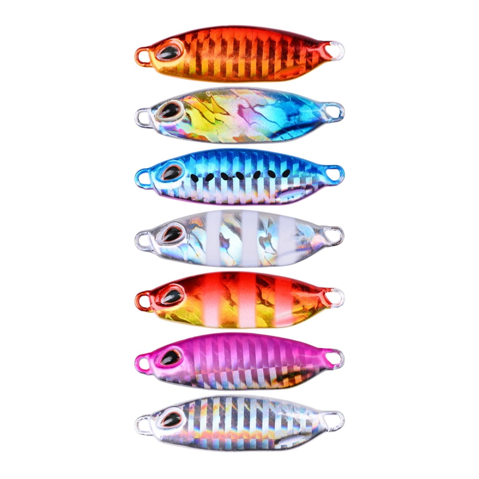 7 Pièces/lot Métal Gros Gabarit Pêche Leurre Poids 50g 7cm Gabarits De Pêche Mer d'eau Salée Pesca Leurres Bar Gabarit Isca Artificiel Faux Poisson
