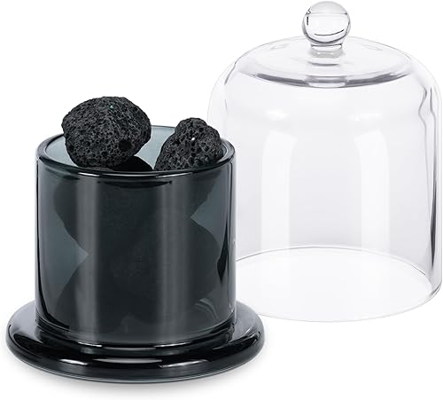 Miniatura 7 de Navaris Difusor de volcán de piedra de lava  Difusor de vidrio sin agua para aceites esenciales  sin electricidad portátil aromaterapia  para un