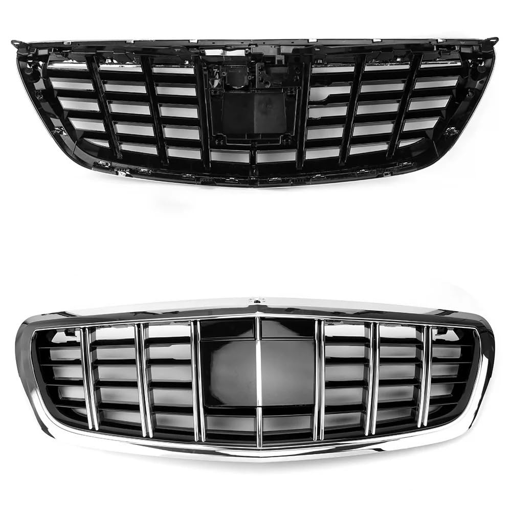 Calandre avant pour W222 résistant aux chocs style GTR Mesh Grill - 7