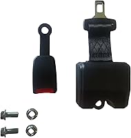 Yakitoko Universal Retractable Tractor Seat Belt 70 Inch - Fits Forklifts, Mowers, Buggies, Golf Carts - Durable Black Safety Belt