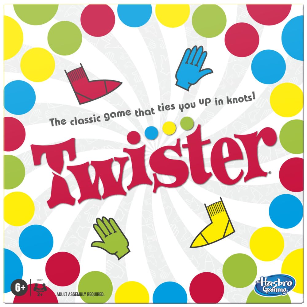 Hasbro Twister Party Classic Board Game for 2 or More Players,Indoor and Outdoor Game for Kids 6 and Up,Packaging May Vary — Amazon image 3