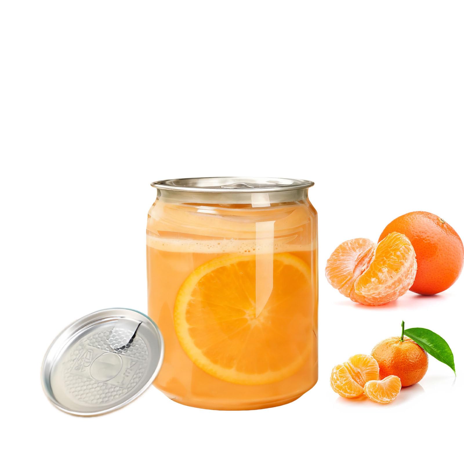 Plastikowe butelki na sok z pokrywkami, mini przezroczyste butelki na soki, mały pojemnik na napoje, na smoothie, wodę, mleko, imbir, piwo, 100 zestawów
