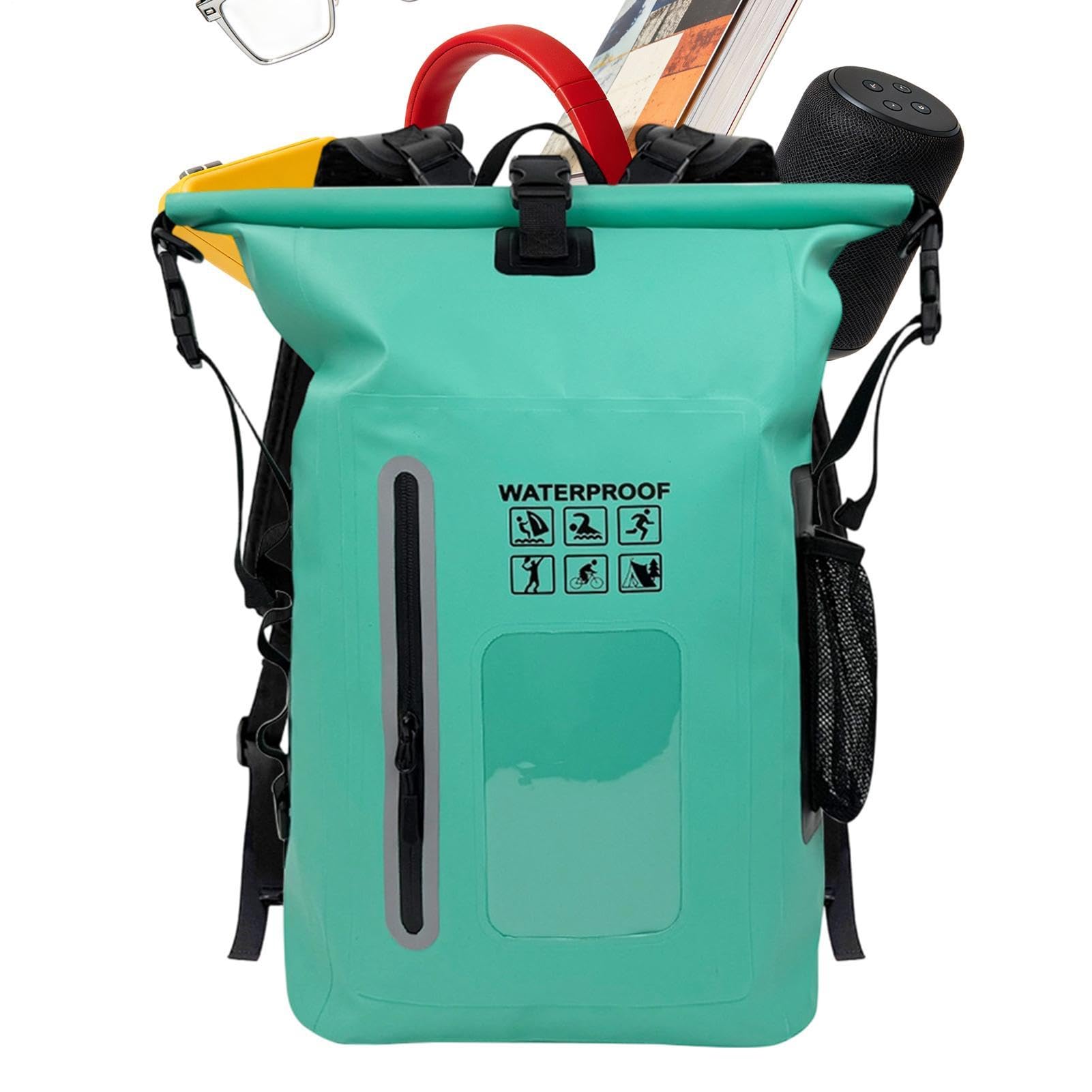 Zaino Dry Bag Impermeabile Capacità Elevata Chiusura A Rotolo Ultraleggero | Zainetto Impermeabile Da Giorno Per Rafting Kayak Stand Up Paddle Nuoto Pesca Snowboard Escursionismo,