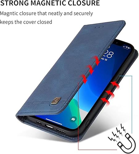 Miniatura 4 de Funda tipo cartera con tapa para iPhone 11, funda para iPhone 11 de 6.1 pulgadas con funda interior de TPU a prueba de golpes soporte para tarjeta