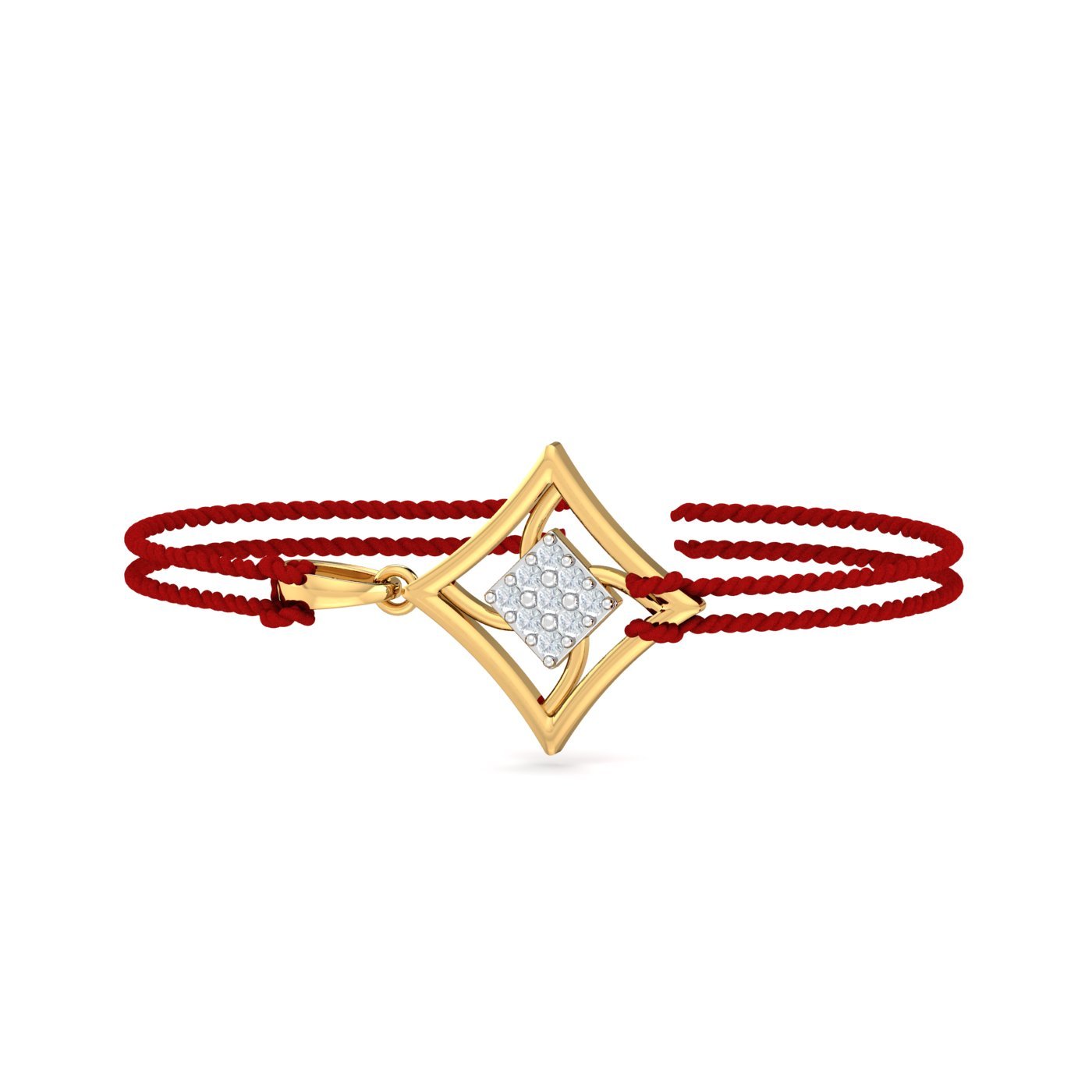 18K Amaris Rakhi cum Pendant for Brother