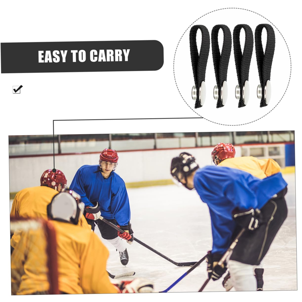SOLUSTRE 9pares De Barbilla Desmontable para De Hockey Seguro y Instalación para Jugadores De Hockey