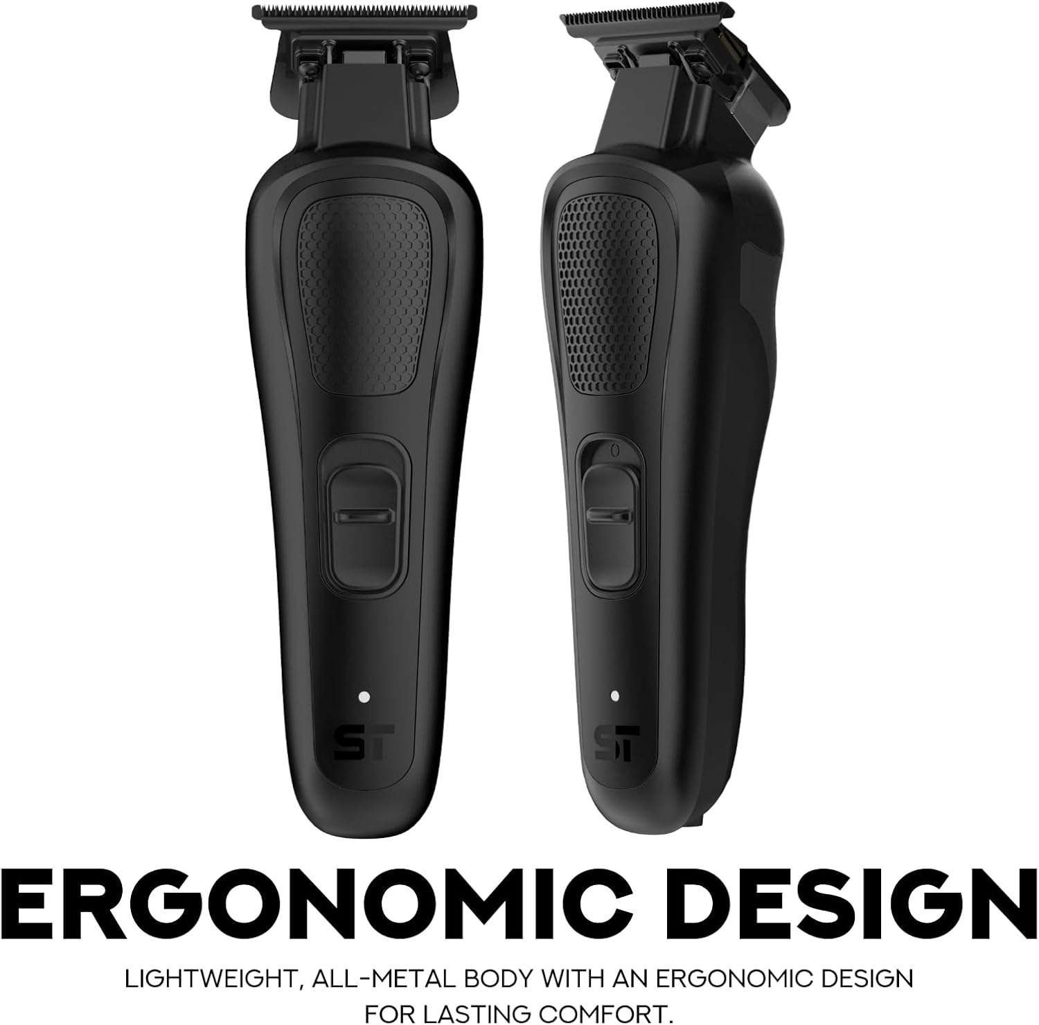 Supreme Trimmer Darkstar 82 Metal Body Barber Trimmer w. Magnetic Vector Motor | 180 Min Run Time, 9100 RPM Low Noise & Vibration | Professional Beard Hair Trimmer DLC Blades | ST800 (Black)