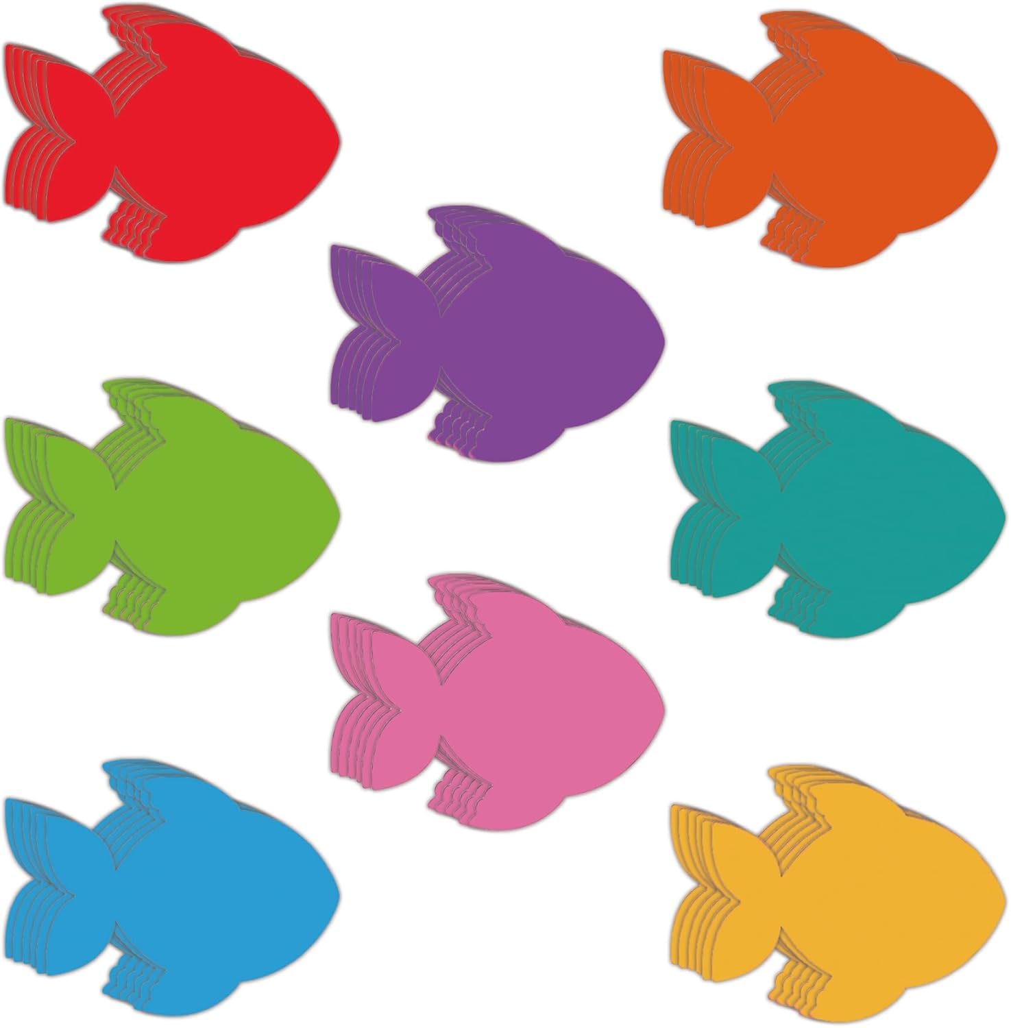 120 Pcs Faith Fish Creative Paper Cut Outs Religious Fish Bulletin Board