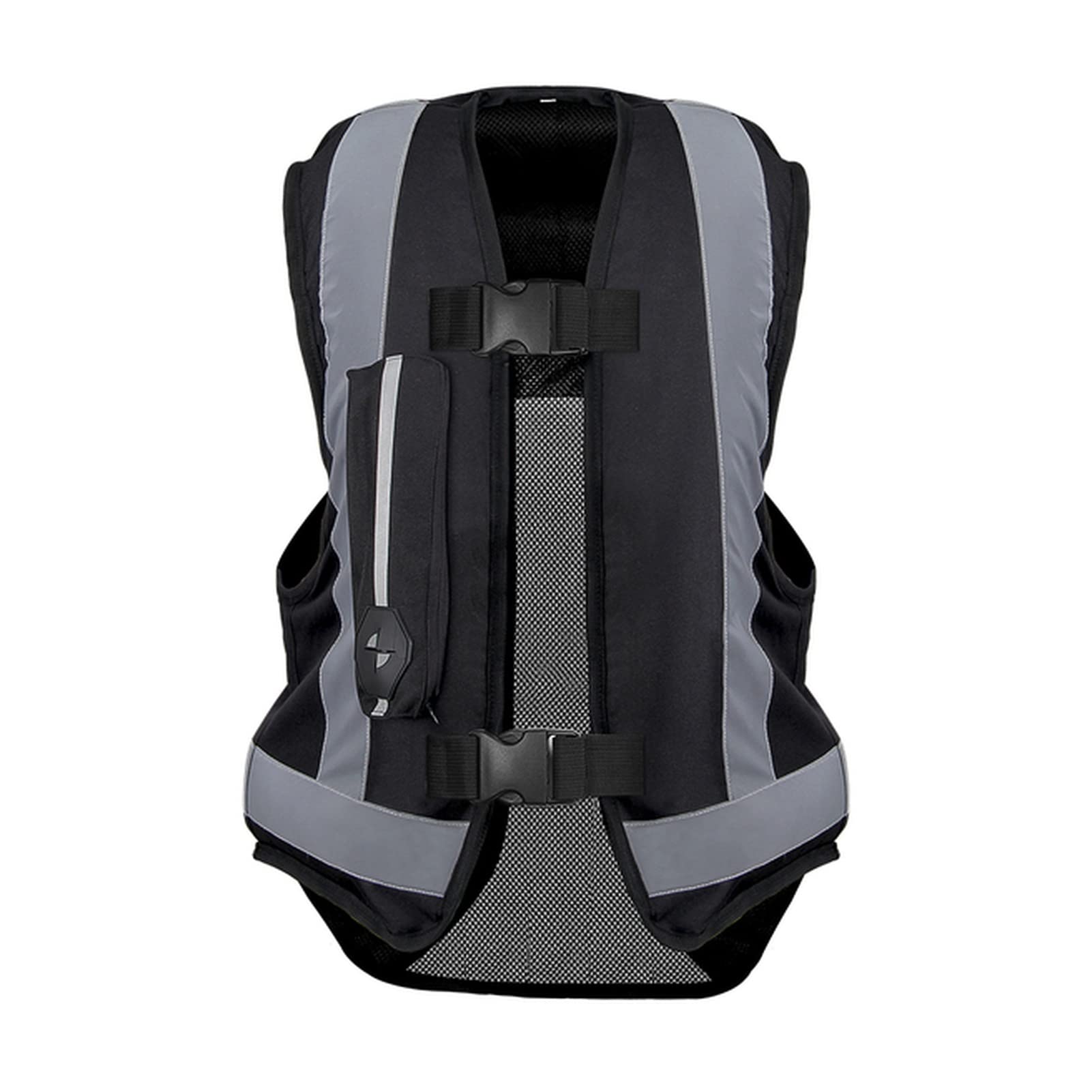 Chaleco De Seguridad Chaleco reflectante Motocicleta Bolsa de aire Air-Bag Chaleco Airbag Moto Reflective Seguridad Chaleco Profesional Bolsa de aire avanzada Ropa reflectante Chaleco Reflectante(Blac
