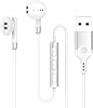 Earphones, Microphone, USB Wired Headset, 6.5 ft 2.3 m, Earphones with Microphone, Calls, Volume Control, HIFI Sound, Telework, Web Conferencing, Zoom PC, Gaming Earphones, Compatible with Desktops, Computers, PCs, Laptops, etc