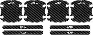 【InnoWave】アクア AQUA専用 ドアハンドル プロテクター 8個セット2018年4月～現在 アクア nhp10 車ドアガード キズ防止 装着簡単 独自設計 黒