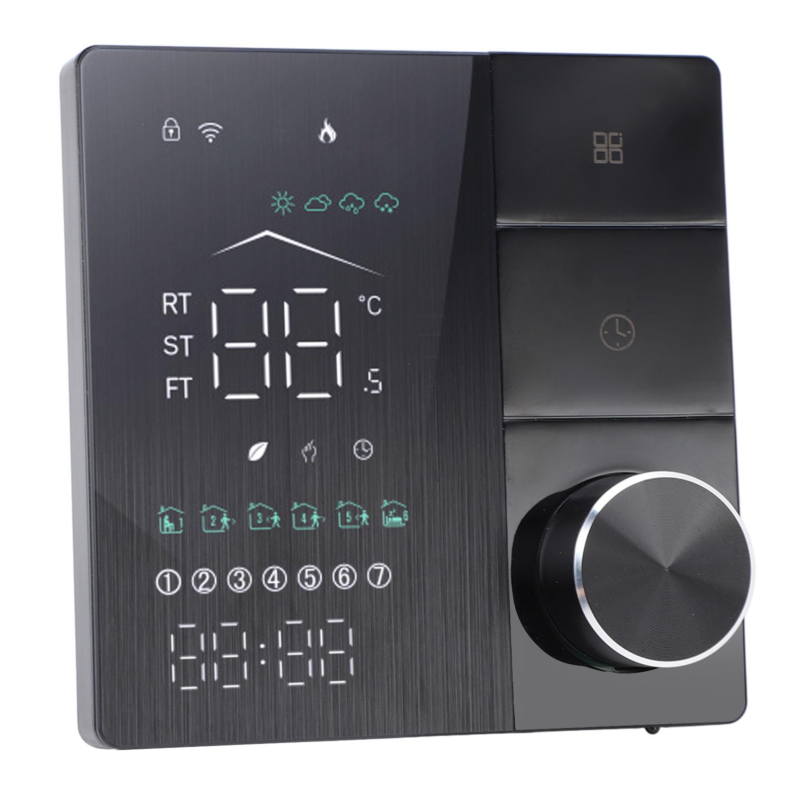 Hyuduo Intelligenter Elektrischer Heizungsthermostat mit KI-Technologie, Energiesparender Programmierbarer Digitaler Thermostat für Heimbüro, Wechselstrom 95 V–240 V, Sprachsteuerung für Xiao Ai