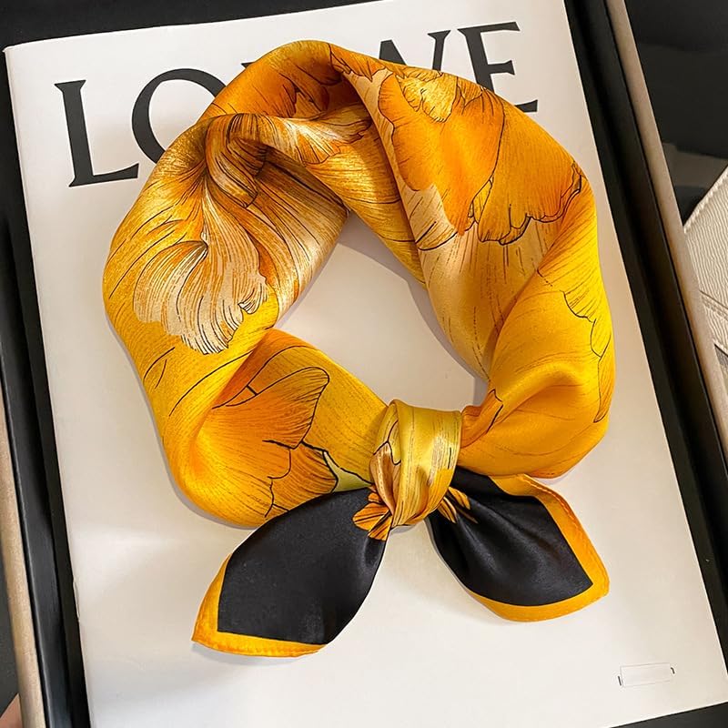 Mulberry Silk Scarfs Neck Scarf 21" Small Square Scarfs hair scarf bandana Neckerchief Headscarf for Women - Image 6